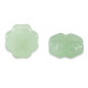 Abalorio de cristal 10mm Trébol - Verde lechoso